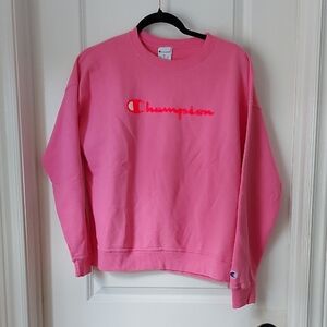 Champion Bright Pink Crewneck Sweatshirt